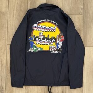 Oaktown Limited Edition Logo Oaktown Is Kickin It Windbreaker Jacket Mens Medium